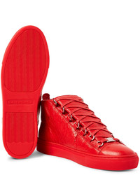 rote hohe Sneakers von Balenciaga