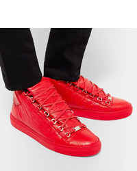 rote hohe Sneakers von Balenciaga