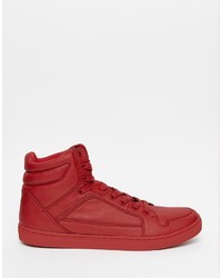 rote hohe Sneakers von Asos