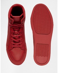 rote hohe Sneakers von Asos