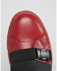 rote hohe Sneakers von Asos