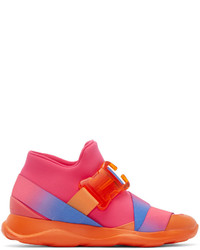 rote hohe Sneakers von Christopher Kane
