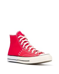 rote hohe Sneakers von Converse
