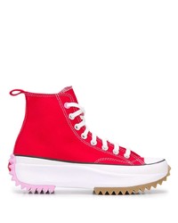 rote hohe Sneakers von Converse
