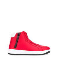 rote hohe Sneakers von Ea7 Emporio Armani