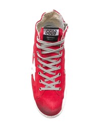 rote hohe Sneakers von Golden Goose Deluxe Brand