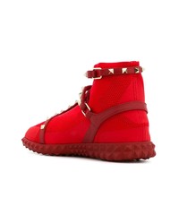 rote hohe Sneakers von Valentino