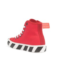 rote hohe Sneakers von Off-White