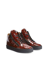 rote hohe Sneakers von Giuseppe Zanotti