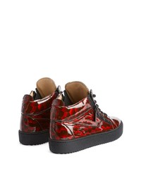 rote hohe Sneakers von Giuseppe Zanotti