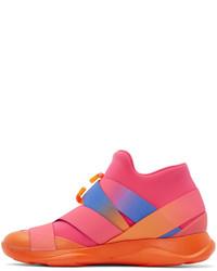 rote hohe Sneakers von Christopher Kane