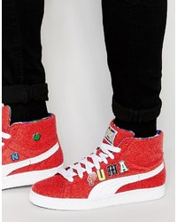 rote hohe Sneakers von Puma