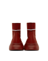 rote hohe Sneakers von Fendi