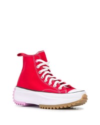 rote hohe Sneakers von Converse