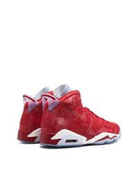 rote hohe Sneakers von Jordan