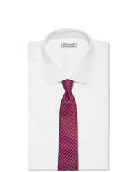 rote horizontal gestreifte Krawatte von Charvet
