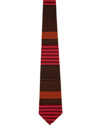 rote horizontal gestreifte Krawatte von Anna Sui