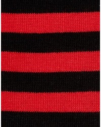rote horizontal gestreifte Socken von Dr. Martens