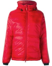 rote Jacke von Canada Goose