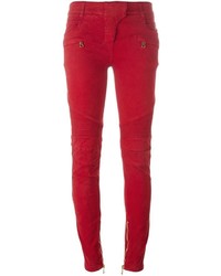 rote Jeans von Balmain