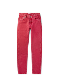 rote Jeans von Helmut Lang