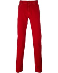 rote Jeans von Kiton