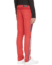 rote Jeans von Balmain