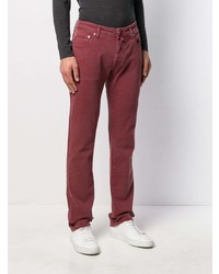 rote Jeans von Jacob Cohen