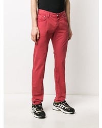 rote Jeans von Jacob Cohen
