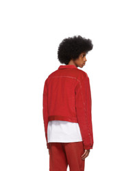 rote Jeansjacke von Pyer Moss