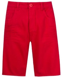 rote Jeansshorts