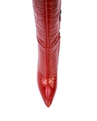 rote kniehohe Stiefel aus Leder von Sam Edelman