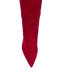 rote kniehohe Stiefel aus Wildleder von L'Autre Chose