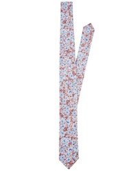 rote Krawatte mit Blumenmuster von Pierre Cardin