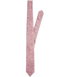 rote Krawatte mit Blumenmuster von Pierre Cardin