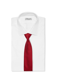 rote Krawatte mit Hahnentritt-Muster von Charvet