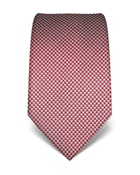 rote Krawatte mit Hahnentritt-Muster von Vincenzo Boretti