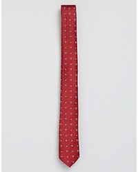 rote Krawatte mit Sternenmuster von Asos
