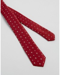 rote Krawatte mit Sternenmuster von Asos