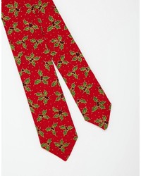 rote Krawatte von Reclaimed Vintage