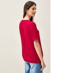 rote Kurzarmbluse von Cecil
