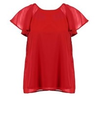 rote Kurzarmbluse von mint&berry