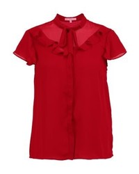 rote Kurzarmbluse von mint&berry
