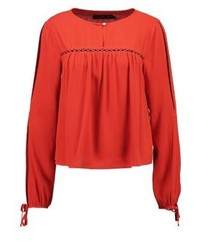 rote Langarmbluse von Even&Odd