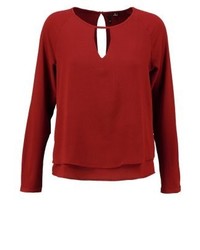 rote Langarmbluse von Only