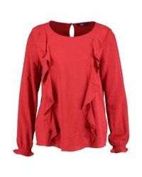 rote Langarmbluse von Tom Tailor