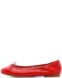 rote Leder Ballerinas von Sam Edelman