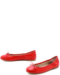 rote Leder Ballerinas von Sam Edelman