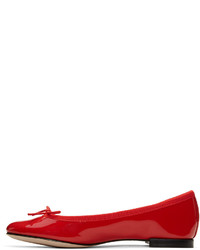 rote Leder Ballerinas von Repetto