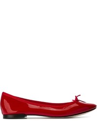 rote Leder Ballerinas von Repetto